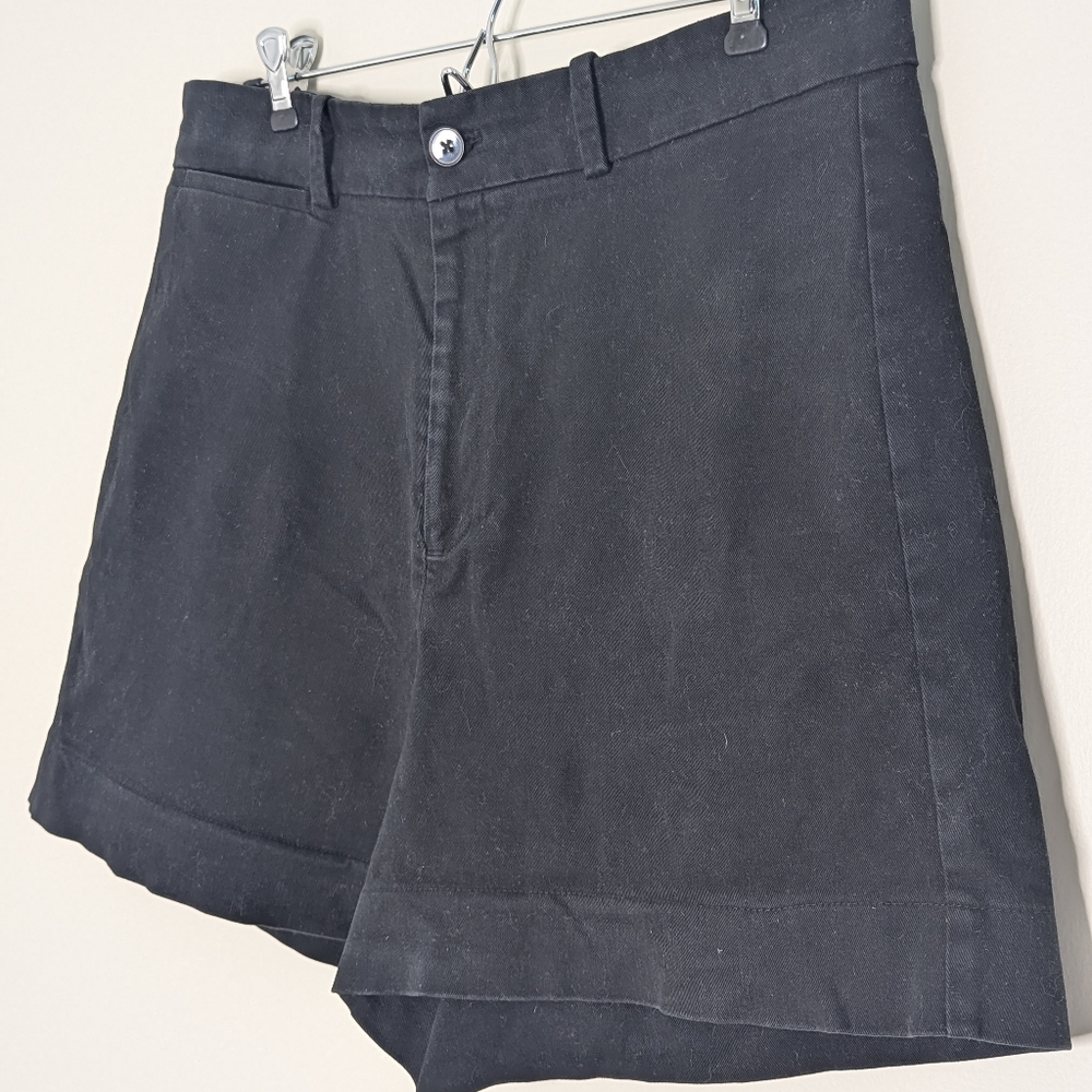 Frank And Oak Women's Size 14 Black High-Rise Shorts Organic Cotton - Picture 4 of 8